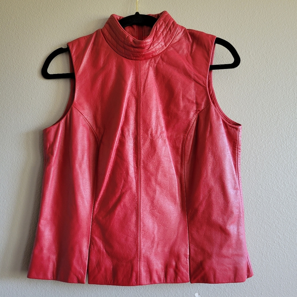 Vintage Red Leather